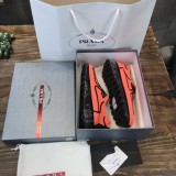 Prada 2022 Men's Latest Casual Flyknit Sneakers Original Box