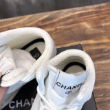 Chanel 2022 Ladies High Top New Casual Sneakers Laces Original Box