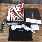 Chanel 2022 Ladies High Top New Casual Sneakers Laces Original Box