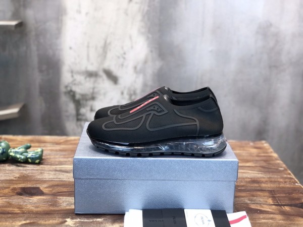 Prada 2022 Men's Latest Casual Flyknit Sneakers Original Box