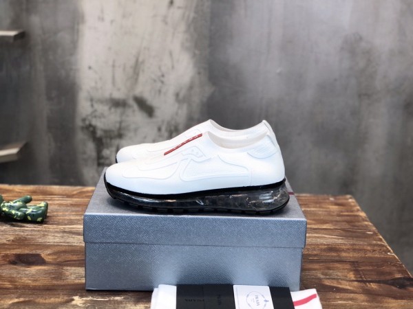 Prada 2022 Men's Latest Casual Flyknit Sneakers Original Box