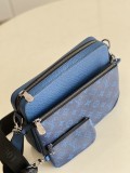 Louis Vuitton men Bags Shoulder Messenger Bags Luxury Cross Body Handbag Calfskin leather with naOrigil Box