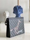 Louis Vuitton men Bags Shoulder Messenger Bags Luxury Cross Body Handbag Calfskin leather with naOrigil Box