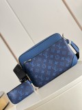 Louis Vuitton men Bags Shoulder Messenger Bags Luxury Cross Body Handbag Calfskin leather with naOrigil Box