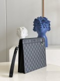 Louis Vuitton men Bags Shoulder Messenger Bags Luxury Cross Body Handbag Calfskin leather with naOrigil Box