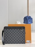 Louis Vuitton men Bags Shoulder Messenger Bags Luxury Cross Body Handbag Calfskin leather with naOrigil Box