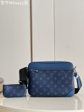 Louis Vuitton men Bags Shoulder Messenger Bags Luxury Cross Body Handbag Calfskin leather with naOrigil Box