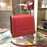 Bvlgari Womens Bags Shoulder Messenger Bags Luxury Cross Body Handbag Calfskin leather with naOrigil Bo