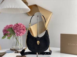 Bvlgari Womens Bags Shoulder Messenger Bags Luxury Cross Body Handbag Calfskin leather with naOrigil Bo