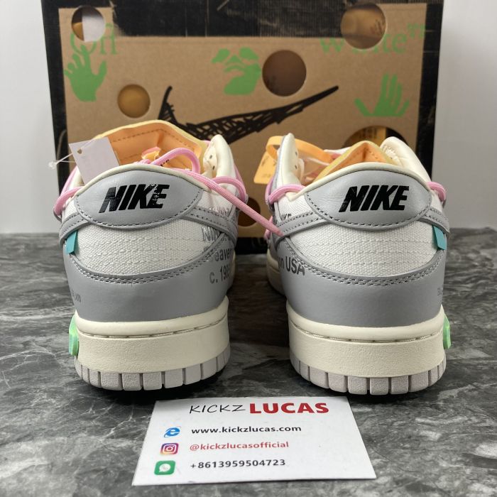 【Free shipping】Dunk Low Off-White Lot 9  DM1602-109