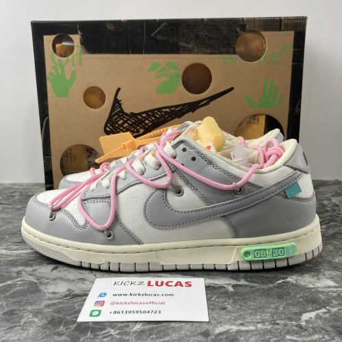 【Free shipping】Dunk Low Off-White Lot 9  DM1602-109