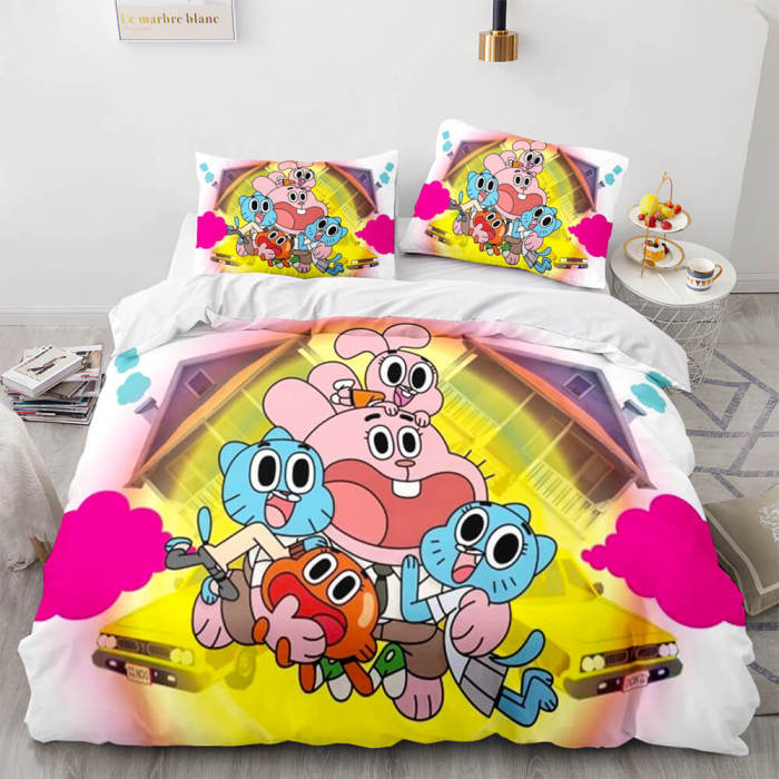 The Amazing World Of Gumball Bedding Set Quilt Duvet Cover Bedding Sets