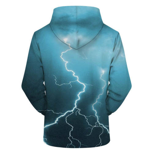 Blue Electric Hand 3D Hoodie