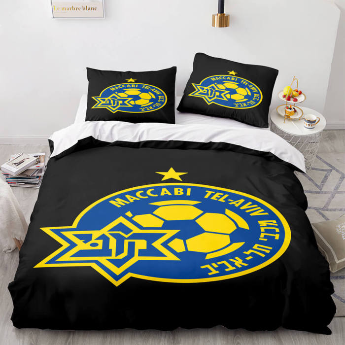 Maccabi Haifa F.C. Bedding Set Quilt Duvet Cover Throw Bedding Sets
