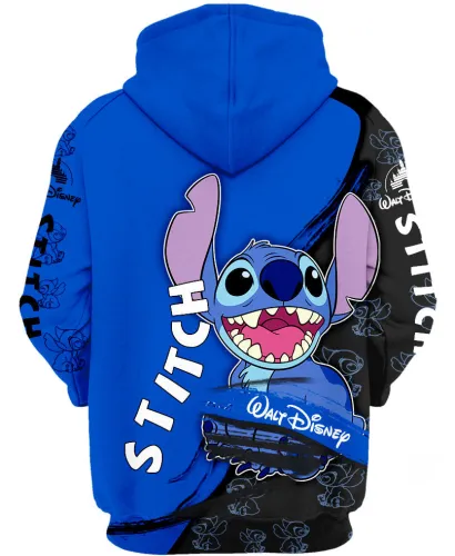 3D Stitch Cartoon Printed Hoodie
