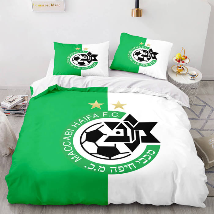 Maccabi Haifa F.C. Bedding Set Quilt Duvet Cover Throw Bedding Sets