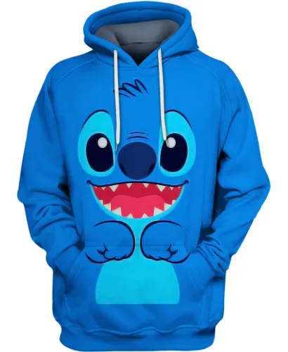 Cute Stitch 3D Printed Hoodie