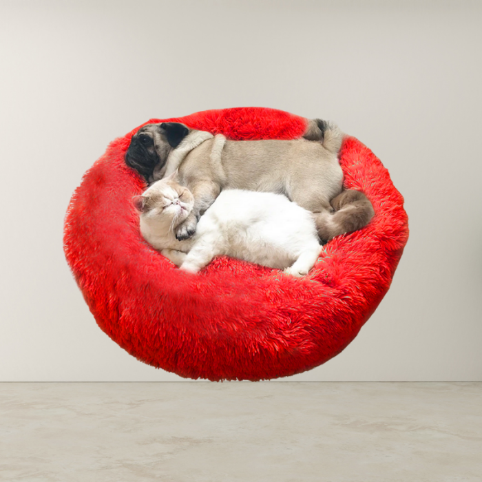 Calming Soft Faux Fur Pet Beds