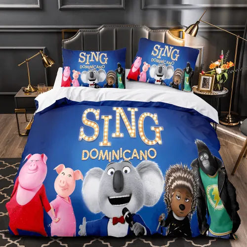 Sing 2 Bedding Set Quilt Duvet Cover Pillowcase Bedding Sets