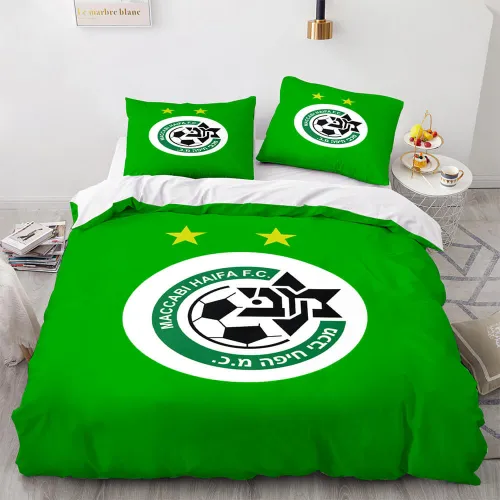 Maccabi Haifa F.C. Bedding Set Quilt Duvet Cover Throw Bedding Sets