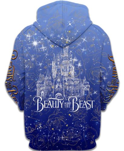 Beauty And The Beast 3D Printed Hoodie