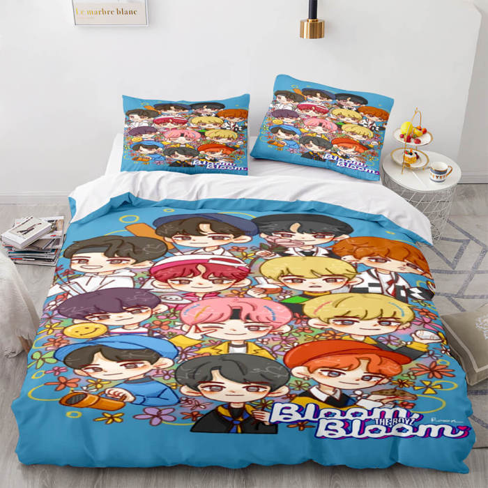 Cartoon Bt21 Bedding Set Throw Quilt Duvet Covers Bedding Sets