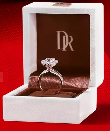 ROSE LOVE Simple proposal diamond ring