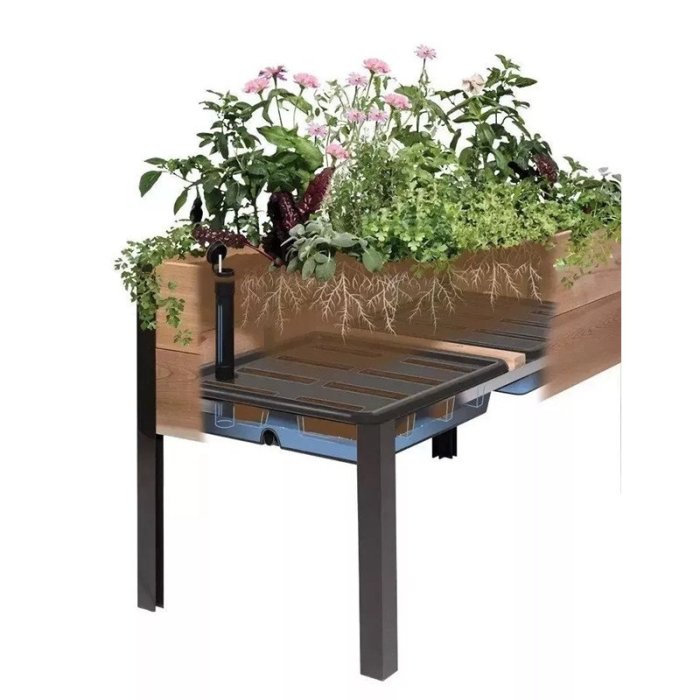 SELF-WATERING ELEVATED PLANTER BOX, 2' X 8'