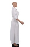 Women Casual Middle Sleeved Shirt Dress