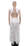V-neck Hollow Our Casual Dress
