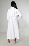 Women Casual Middle Sleeved Shirt Dress