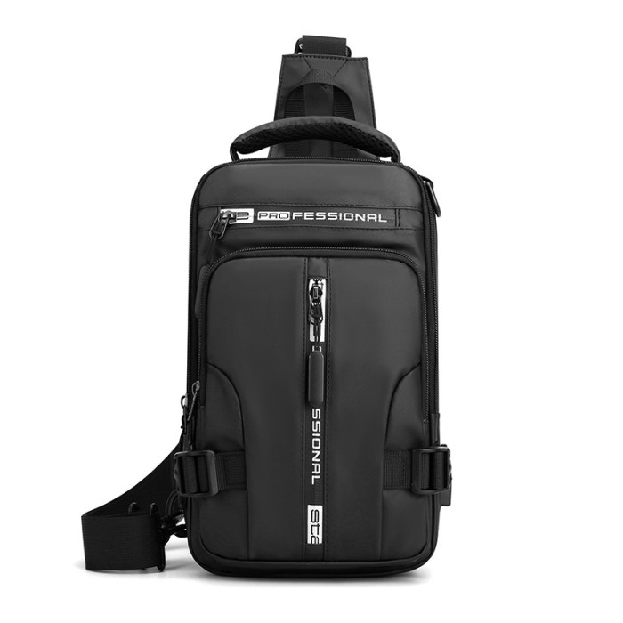 Men's Multi-function Chest Bag Fashion Leisure Single Shoulder Bag Waterproof Space Of Cloth Small Backpack No Box