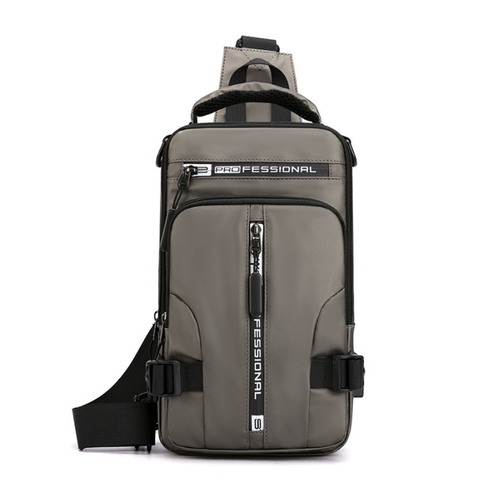 Men's Multi-function Chest Bag Fashion Leisure Single Shoulder Bag Waterproof Space Of Cloth Small Backpack No Box