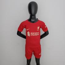 22/23  Liverpool Home Kids Soccer Jersey