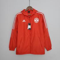 22/23  Man United Red Windbreaker  With Cap Thai Quality