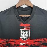 2022 World Cup England  Black Soccer Jersey Fans Version