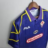 97/98  ACF Fiorentina  Home Retro Soccer Jersey A9
