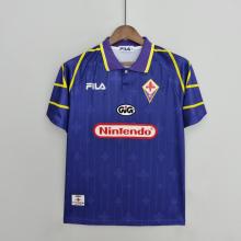97/98  ACF Fiorentina  Home Retro Soccer Jersey A9