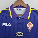97/98  ACF Fiorentina  Home Retro Soccer Jersey A9
