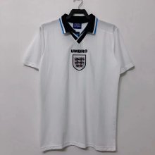 Retro 1996 England  Home White   Soccer Jersey