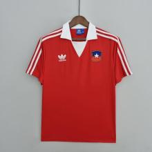 Retro 1982 Chile Home Red Soccer Jersey