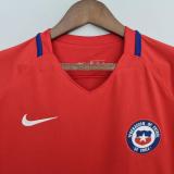 Retro 16/17  Chile Home Red Soccer Jersey