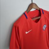 Retro 16/17  Chile Home Red Soccer Jersey
