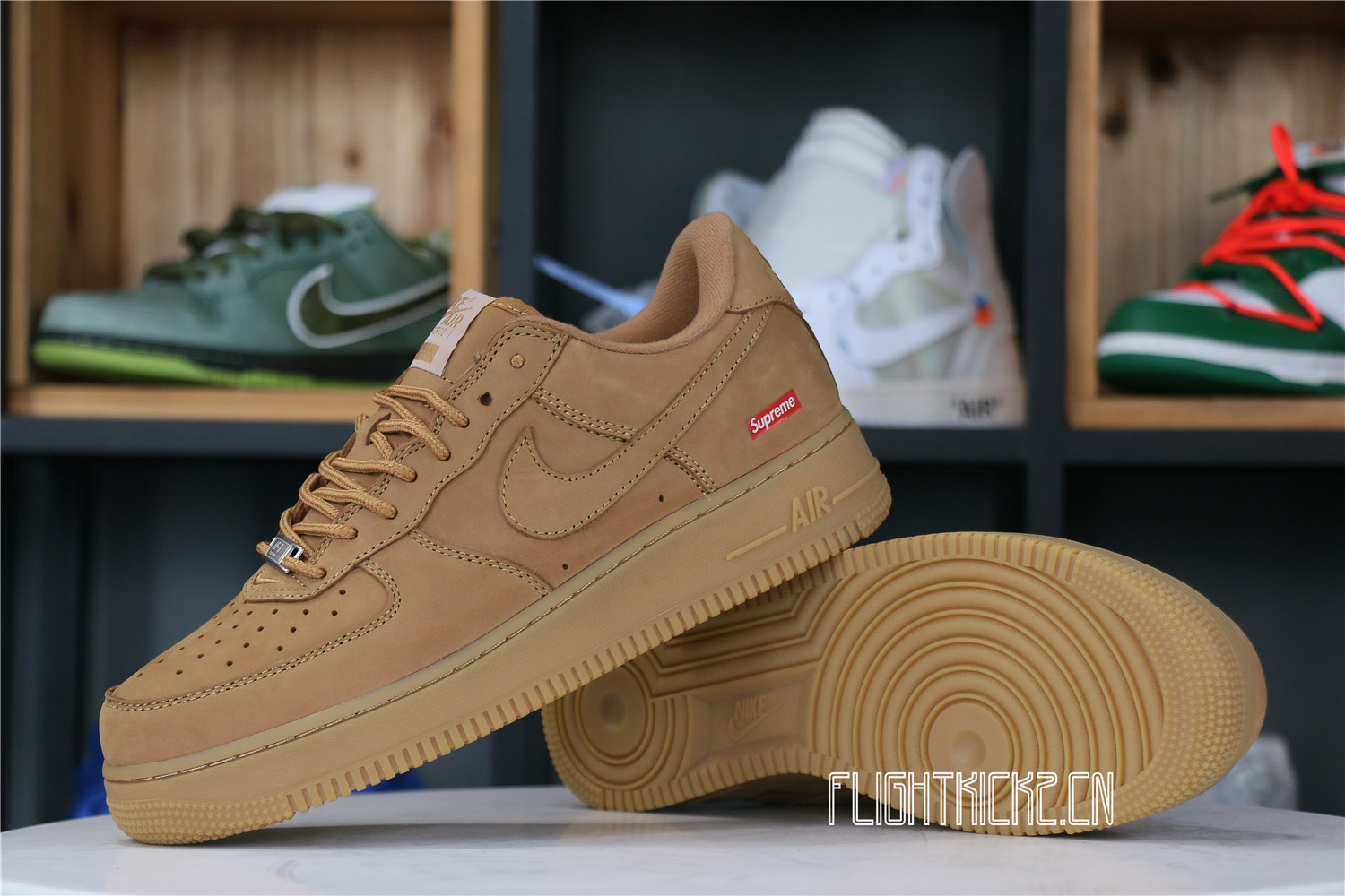 Nike Supreme x Air Force 1 Low SP Wheat