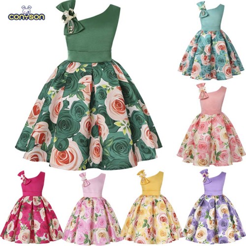Princess Costume Kids Dresses For Girls Clothing Flower Party Girls Dress Elegant Wedding Dress For Girl Clothes 3 t