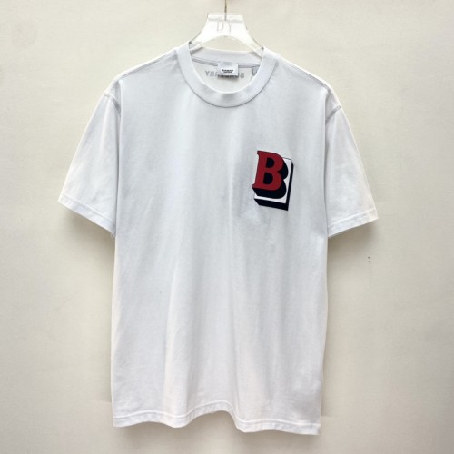 B*rberry  Monogrammed cotton T-shirt