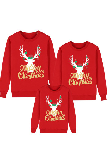 Family Matching Outfits Merry Christmas Shirt Red - Adult
