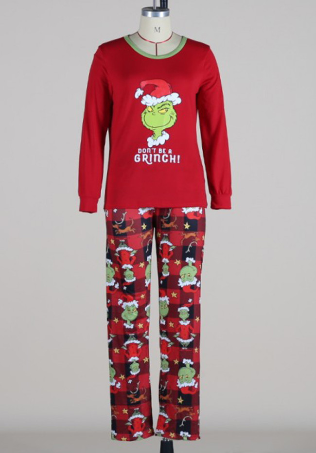 Family Matching Outfits Red Merry Christmas Pajama Set - Mom