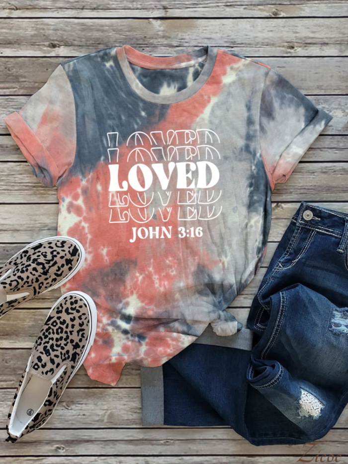 Love John 3:16 Boutique Oversized Boyfriend Tie Dye Tee Couture Fashion