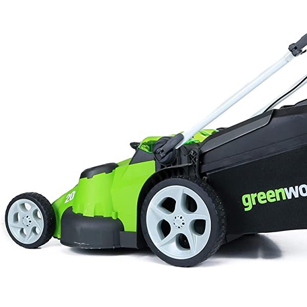 Greenworks 40V 20-Inch Cordless (2-In-1) Push Lawn Mower, 4.0Ah + 2.0Ah Battery and Charger Included 25302 4.0Ah + 2.0Ah Mower